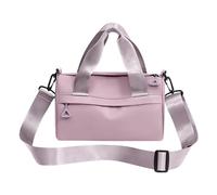 Workout Bag with Compartments, Small Gym Bags,Multi-purpose Fitness Bags with Zipper - Lightweight Portable Workout Bag Outdoor Shoulder Bag for Hiking, Running, Camp, pink, Fare riferimento alla