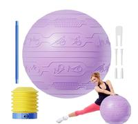Workout Ball - Anti-Burst Balance Ball | Multi-purpose Home Workout Equipment, Heavy Duty Exercising Accessories for Gym Studio Home Use Training Fitness