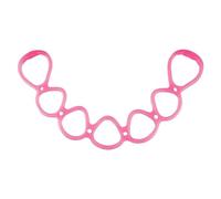 Workout Bands,7 Ring Adjustable Resistance Bands for Upper Body Home workout Walking Exercise Workout Bands Fitness Program Exercise Band Stretch Band for Recovery 33×3.3 Inch (Pink)