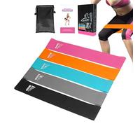 Workout Bands - Resistance Band Set | Workout Bands for Exercises, Leg Stretch Exercise Loops | 5 Pieces Exercise Bands for Men and Women | Butt Bands for Home Workout, Yoga, Gym