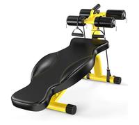 Workout Bench,Strength Training Equipment, Dumbbell Stool Adjustable Benches Sit-ups Portable Fitness Equipment Household Multifunctional(Yellow)