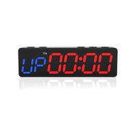 Workout Clock With Battery, Portable Mini Gym Timer With Built-in Magnet For Home Gym, Programmable Countdown/up Timer