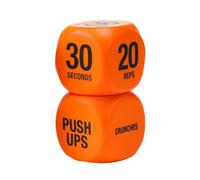 Workout Cube Set, Fitness Game - Pair Training Cube Exercise Set | 50G Strength Challenge Tool, Eva Fun Home Training System, Squats, Pushups, Bodyweight Training for Men, Women, Teenage