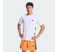 adidas Men's Workout Essentials Base 3-Stripes T-Shirt, White/Black, 3XL