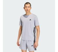 adidas Men's Workout Essentials Base 3-Stripes T-Shirt, Halo Silver/Black, L