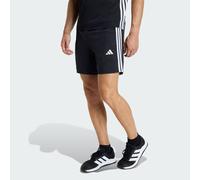 adidas Men's Workout Essentials Base 3 Stripes Woven Short 9 Inches Shorts, Black/White, XS