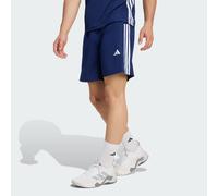 adidas Men's Workout Essentials Base 3 Stripes Woven Short, Dark Blue/White, M 5 inch