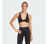 adidas Women's Workout Essentials Seamless Knit Light Support Bra, Black, S