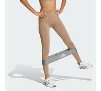 adidas Women's Workout Essentials Knit Scrunch 1/1 Leggings, Chalky Brown, XL