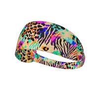 Workout Headband for Women Men Athletic Non Slip for Yoga Running Sports Hair Bands Bandeau Headbands Sweat Hair Accessories (Natural Vintage Watercolor Cactus In Boho Style Flowers Twigs White)