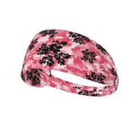 Workout Headband for Women Men Athletic Non Slip for Yoga Running Sports Hair Bands Bandeau Headbands Sweat Hair Accessories (Natural Vintage Watercolor Cactus In Boho Style Flowers Twigs White)