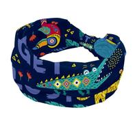 Workout Headband, Wide Headbands for Women Non Slip, Elastic Hair Bands, Lets Get Lost Sweat Yoga Hairband, Knotted Head Wraps for Girl Ladies