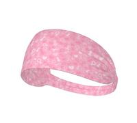 Workout Headbands for Women - Breast Cancer Awareness Stretchy Sweat Head Bands for Women Hair, Moisture Wicking Sweatband for Sports Running Athletic Yoga Gym Tennis
