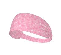 Workout Headbands for Women - Breast Cancer Awareness Sweat Head Bands for Women Hair, Moisture Wicking Sweatband for Sports Running Athletic Yoga Gym