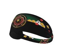 Workout Headbands for Women - Casino k Stretchy Non-Slip Sweat Head Bands for Women Hair, Moisture Wicking Sweatband for Sports Running Athletic Yoga Gym Tennis