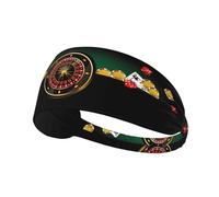 Workout Headbands for Women - Casino k Stretchy Sweat Head Bands for Women Hair, Moisture Wicking Sweatband for Sports Running Athletic Yoga Gym Tennis