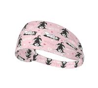 Workout Headbands for Women - Cute Funny Husky Woof Stretchy Sweat Head Bands for Women Hair, Moisture Wicking Sweatband for Sports Running Athletic Yoga Gym Tennis
