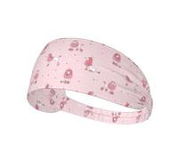 Workout Headbands for Women - Cute Poodle Dog Queen Pink_A Stretchy Non-Slip Sweat Head Bands for Women Hair, Moisture Wicking Sweatband for Sports Running Athletic Yoga Gym Tennis