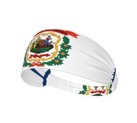 Workout Headbands for Women - Non-Slip Elastic Hairbands West Virginia Flag Print Yoga Hair Bands, for Sports