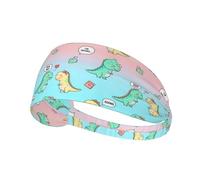 Workout Headbands Non Slip Yoga Running Exercise Head Bands Elastic Sweat Band Hair Bands Cute Dinosaurs Hug Me Headbands Hair Wrap