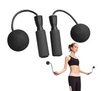 Workout Jump Rope, Weighted Skipping Rope Cordless, Indoor and Outdoor Weighted Skipping Jumping Ropes with Ball for Men, Women, Kids