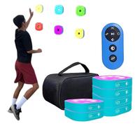 Workout lights， Flash Reflex and Reaction Training LED Light, Multi-Mode Remote Control(6lights)