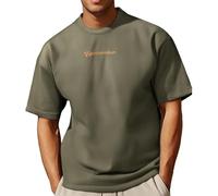 Workout Mens Shirts - Black Dry Fit Gym Short Sleeve Moisture Wicking T Shirt for Running Athletic Casual Work Breathable Sport Tops Moisture Wicking Workout Training Shirts Tops (Green,L)