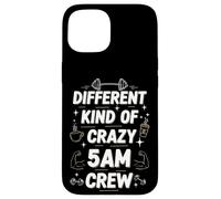 Workout Morning Saying Different Kind of Crazy 5am Crew Case for iPhone 15