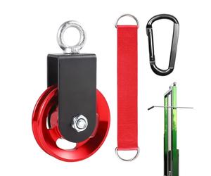 Workout Pulley System - Multifunctional Fitness Pulley Kit | Smooth-Running, Load Carrying Cable Equipment for Strength Training, Arm Training and Muscle Training | Set Up a Gym, Sc