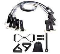 Workout Resistance Bands - Adjustable Strength Training Straps, Heavy Duty Suspension System, Fitness Pull Cord Set, Core Body Exercise Equipment, Home Gym Garage Studio Yoga Fitness Training Kit