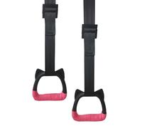 Workout Rings - Non-Slip Nylon Gymnastic Rings, Adjustable Swing Bar Straps | Durable Indoor Gym Ring With 200kg Load Bearing For Strength Training And Fitness Workouts