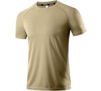 Workout Shirts for Men - Activewear Tops Gym Shirts Dry Fit Mesh Moisture Wicking Running Fitness Short Sleeve Sports Athletic T-Shirt Tops Khaki S