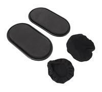 Workout Sliders, Gliding Disc Full Body Coordination Exercise Sliders Core Sliders Big Contacting Area Lightweight Hands Feet Exercise Sliders (Black)