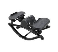 Workout Stepper - Portable Fitness Trainer, Side-to-Side Rocking Stepper Machine with Resistance Bands, Stair Step Workout Machine Full-Body Exercise for Knees, Legs, Glutes, Abs, Men & Women, Home