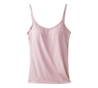 Workout Tank Top with Built-in Bra | Yoga Part Workout,Cami Tank, Camisole with Adjustable Spaghetti Strap, Yoga and Gym T-Shirt