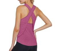 Workout Tank Tops for Women Back Cross Athletic Sleeveless Loose Fit Muscle Tee Shirts Runing Gym Yoga Summer Top 2025 New