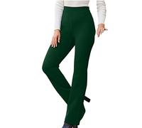 Workout Trousers Women Womens Petite Trousers Harem Jumpsuit Pants Harem Elephant Pants Thermal for Women for with Pockets Elasticated Waist for Men Green XXL