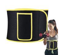 Workout Waist Trainer for Women - Belly Band With Side Pockets | Adjustable Elastic Workout Corset For Everyone