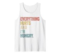 Workout Women Gym Joke Men Everything Hurts And Im Hungry Tank Top