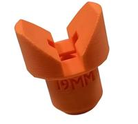 Workpiece Clamp Peg with V-Shaped Molded Clamp Pin, 19mm | Single Accessory for Perforated Worktables and Shop Layout Use, Round or Square Workpieces and Setup