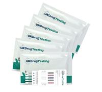 Workplace Urine Drug Test Kits - Harm Reduction - Tests for 10 Highly Abused Drugs (Opiates/Canna ocaine/Ketamine++) (5 Tests)