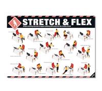 Workplace Wellbeing Poster - Waterproof & Tear-Resistant - Office Ergonomics Guide & Desk Stretching Exercises - RSI Prevention DSE Safety Sign (A2 Size), Manual Handling Wellbeing Reference Sign