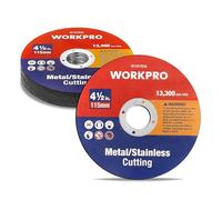 WORKPRO 10-Pack Cut Off Wheels, 115mm Metal and Stainless Steel Cutting Wheels, 1.2mm Ultra Thin Metal Cutting Discs for Angle Grinder