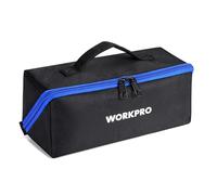 WORKPRO 10" Wide Mouth Tool Bag, Heavy Duty Tool Storage, Multipurpose Tool Case