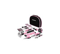 WORKPRO 103-Piece Home Tool Kit, Pink Ladies Tool Kit, Cr-V Hand Tools for Home Repair, Household Home DIY Tool Set with Compact Storage Bag