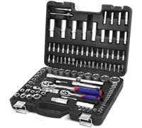 WORKPRO 108-Piece 1/4"&1/2" Drive Socket Set with