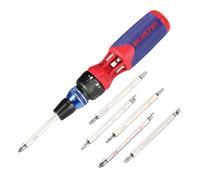 WORKPRO 12-in-1 Ratcheting Screwdrivers Set, Patented Quick Load & Release Holder, Multi-Bit Universal Screwdriver with Bits Storage in Handle