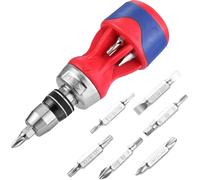 WORKPRO 12-in-1 Stubby Ratcheting Screwdriver Set, Multi-bit Stubby Screwdriver