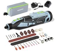 WORKPRO 12 V Cordless Rotary Tool Kit with 114 PCS Accessories | 5 Gears Variable Speed, 7500-32000 RPM, 2 Collet Sizes, Lightweight, Portable, Powerful Engraver, Sander, Polisher