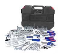 WORKPRO 123-Piece Drive Socket Set,1/2", 1/4", 3/8" Mechanic Tool Set